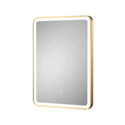 Hudson Reed 700 X 500mm Led Mirror - Brushed Brass (13042) - image 1