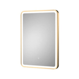 Hudson Reed 700 X 500mm Led Mirror - Brushed Brass  (13042)