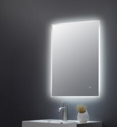 Hudson Reed 700 X 500mm Led Mirror - Brushed Brass  (13042) - thumbnail 8