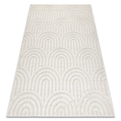 RugsX Carpet Santo Sisal 0537 Geometric White  200X290 Cm - image 1