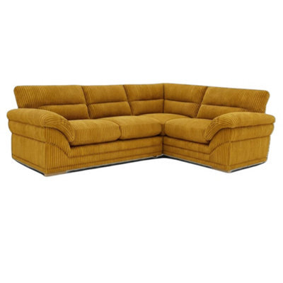 BlissFurniture Ltd Amalfi Claude Left Hand 2 Piece Corner Sofa In Mustard - image 1