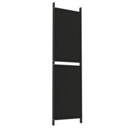Vidaxl 4-Panel Room Divider Black 200X180 Cm Fabric Room Dividers - thumbnail 6