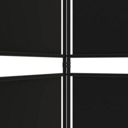 Vidaxl 4-Panel Room Divider Black 200X180 Cm Fabric Room Dividers - thumbnail 9