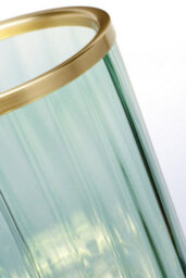 Luminosa Lighting Elstead Arno Table Lamp Metalwork Aged Brass, Green Glass - thumbnail 3