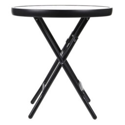 Foldable Indoor Or Outdoor Folding Table - Durable Metal Construction - Folds Flat - Drinks Side Table - thumbnail 6