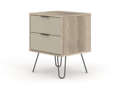 Core Products Augusta Driftwood 2 Drawer Bedside Cabinet H57.0Cm X W45.0Cm X D39.5Cm - image 1
