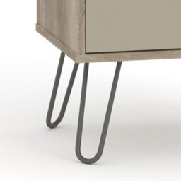 Core Products Augusta Driftwood 2 Drawer Bedside Cabinet H57.0Cm X W45.0Cm X D39.5Cm - thumbnail 9