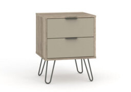 Core Products Augusta Driftwood 2 Drawer Bedside Cabinet H57.0Cm X W45.0Cm X D39.5Cm - thumbnail 3
