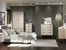 Core Products Augusta Driftwood 2 Drawer Bedside Cabinet H57.0Cm X W45.0Cm X D39.5Cm - thumbnail 5