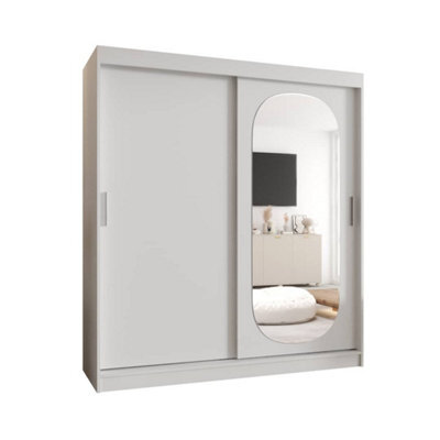 Arte Radiant White Royal Sliding Door Wardrobe 1800mm X 2000mm X 620mm - A Bright And Sophisticated Storage Sanctuary - image 1