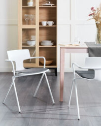 Beliani Set Of 2 Conference Chairs Manson Black/ White - thumbnail 2