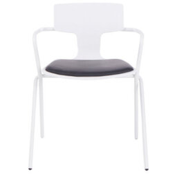 Beliani Set Of 2 Conference Chairs Manson Black/ White - thumbnail 4