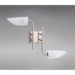 Luminosa Lighting Luminosa Udine Wall Lamp 2 Light G9 Satin Chrome - thumbnail 2