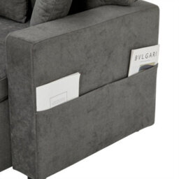 3 Seater L-Shaped Corner Sofa Bed With Pull-Out Section, Open Storage And Integrated Shelf, Dark Grey - thumbnail 5