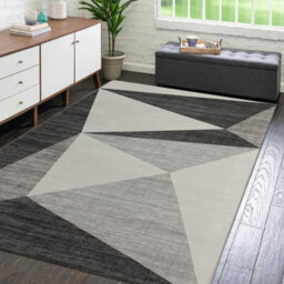 RainbowHome Modern Geo Grey Rug - Tokyo Collection 230Cm X 160Cm - thumbnail 2