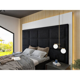 Copenhagen Upholstered  Black Television Bed Frame - thumbnail 3