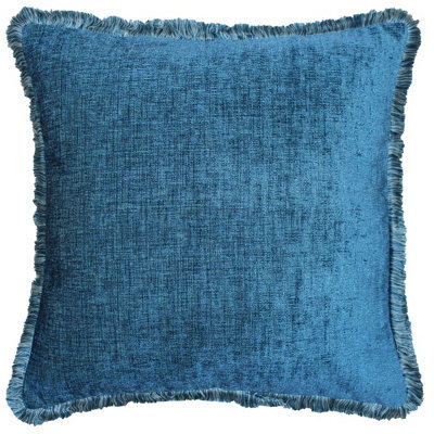 Paoletti Astbury Chenille Fringed Cushion Cover