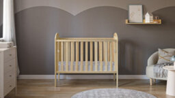 VICULII Lilibet Baby Cot Natural With Drop Side - thumbnail 2
