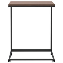 Berkfield Stylish Side Table With Wheels Black 55X35X70 Cm Engineered Wood - thumbnail 3