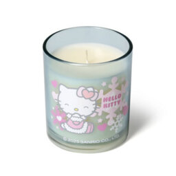 Hello Kitty Seasons Winter Candle, Glass Vessel 3D Silicone Lid, Frosted Berries Scented - thumbnail 4