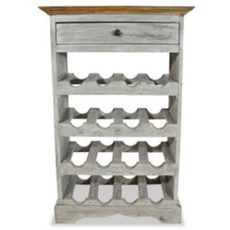 Vidaxl Wine Rack Solid Mahogany Wood 55X23X85 Cm Wine Racks - thumbnail 2