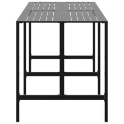Walplus Bar Table Black 200X100X110 Cm Powder-Coated Steel - thumbnail 4