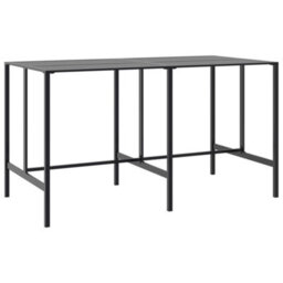 Walplus Bar Table Black 200X100X110 Cm Powder-Coated Steel - thumbnail 2