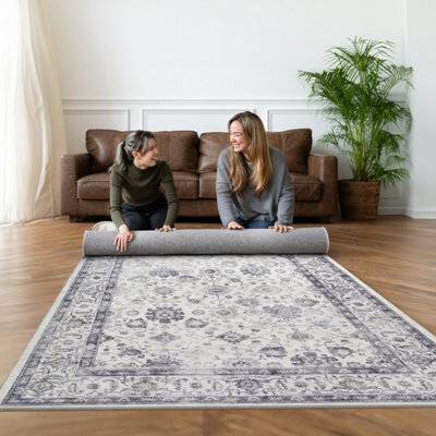 Ameha Bedroom Living Room Large 200X290 Cm - Cashmere Area Rugs Modern Style Soft Short Pile Vintage Rug - Carpet For Dining Room - image 1