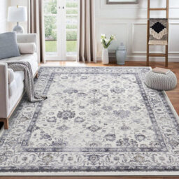 Ameha Bedroom Living Room Large 200X290 Cm - Cashmere Area Rugs Modern Style Soft Short Pile Vintage Rug - Carpet For Dining Room - thumbnail 9