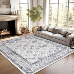 Ameha Bedroom Living Room Large 200X290 Cm - Cashmere Area Rugs Modern Style Soft Short Pile Vintage Rug - Carpet For Dining Room - thumbnail 6