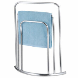 Billtix 3  Tier Freestanding Metal Towel Holder Bathroom, Drying Rail Storage Stand, In Chrome.
