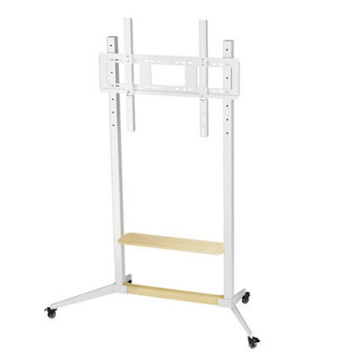 Mobile Tv Floor Stand Cart For Lcd Led Industrial Tv Mount Shelf - image 1