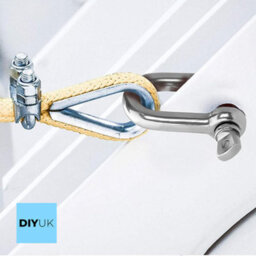 DIYUK M6 D Shackles With Screw Lock ( Pack Of: 10 ) Heavy Duty Steel Durable Hook Ring For Towing And Outdoor Activities - thumbnail 4