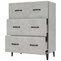 Berkfield Classic Sideboard Concrete Grey 69.5X34X90 Cm Engineered Wood - thumbnail 5