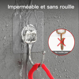 10 Pack No-Drill, Removable And Trace, Free, Waterproof And Rustproof, Multi-Purpose For Bathroom, Kitchen, Home, 7X7Cm - thumbnail 5
