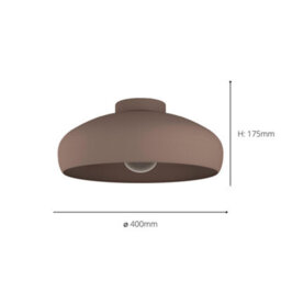 Eglo Mogano Brown Ceiling Light - thumbnail 3