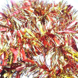 HSD Chunky Red Gold Tinsel Garland - 2M (6.5Ft), Festive Christmas & Party Decoration, Mantel & Home Decor - thumbnail 2