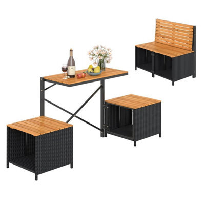 Patio Furniture Set With Raised Garden Bed Table - image 1