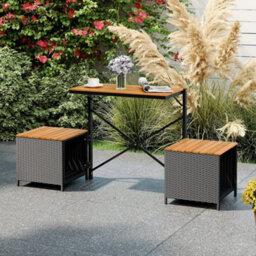 Patio Furniture Set With Raised Garden Bed Table - thumbnail 6