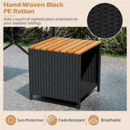 Patio Furniture Set With Raised Garden Bed Table - thumbnail 4