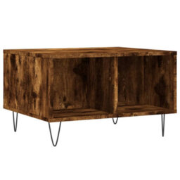 Berkfield Coffee Table Smoked Oak 60X50X36.5 Cm Engineered Wood - thumbnail 6