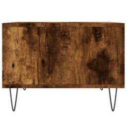 Berkfield Coffee Table Smoked Oak 60X50X36.5 Cm Engineered Wood - thumbnail 5