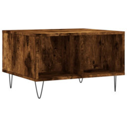 Berkfield Coffee Table Smoked Oak 60X50X36.5 Cm Engineered Wood - thumbnail 2