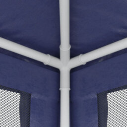 Walplus Party Tent Garden Gazebo Canopy With 4 Mesh Sidewalls Blue 3X4 M Hdpe - thumbnail 6