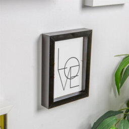 "Nicola Spring 5 X 7"" Photo Frames - Black - 3D Photo Frame Picture Frame Box Portrait Display Case (17.5 X 12.5Cm) Set Of 2" - thumbnail 6