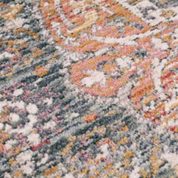 Green Traditional Easy To Clean Abstract Floral Rug For Dining Room-120Cm X 170Cm - thumbnail 3