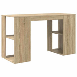 Walplus Desk With Storage Sonoma Oak 130 X 50.5 X 75 Cm Engineered Wood - thumbnail 7