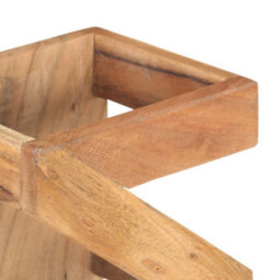 Berkfield Wine Rack For 5 Bottles Solid Acacia Wood - thumbnail 6
