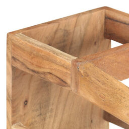 Berkfield Wine Rack For 5 Bottles Solid Acacia Wood - thumbnail 5
