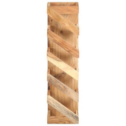 Berkfield Wine Rack For 5 Bottles Solid Acacia Wood - thumbnail 2